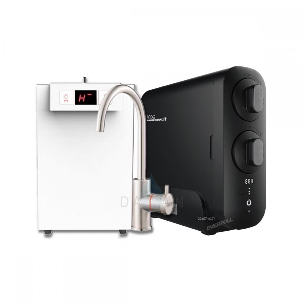 【賀眾牌】UW-2202HW-1 廚下型節能冷熱飲水機加熱器+RO-800直出RO淨水器