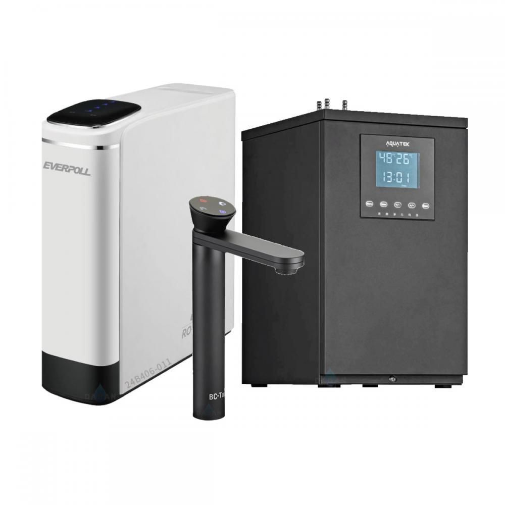 【沛宸淨化科技 Aquatek】AQ-2S 廚下型雙溫飲水機 +【EVERPOLL】RO-900G 直出RO淨水器